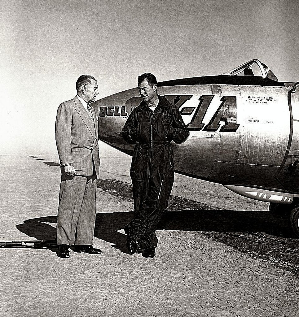 Larry Bell with Chuck Yeager