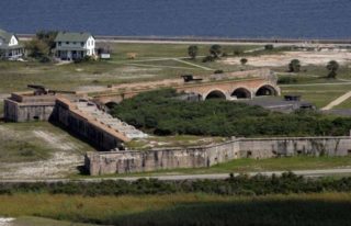 Fort Pickens in Pensacola, Florida was reinforced the night after the Fort Sumter attempt