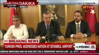 Erdogan kills the coup with his return to the airport