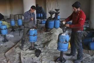 The rebels have rained their "barrel bombs" down on the Aleppo civilians