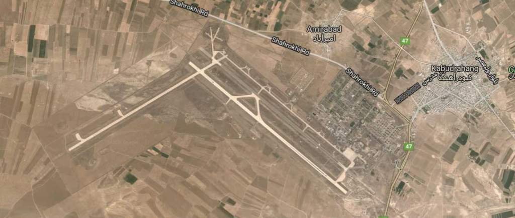 Hamadan Air Base, north of the city
