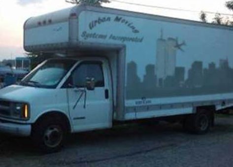 Was this Urban Moving Systems van somehow involved in the controlled demolition of Hillary Clinton?