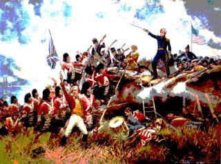 Depiction of Andrew Jackson at Battle of New Orleans