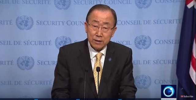 Ban ki-Moon really takes a whack at the Saudis for Yemen funeral bombing