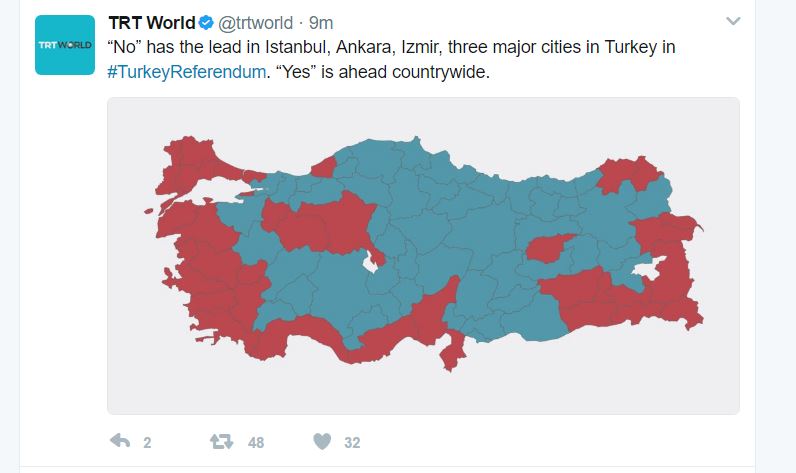 Istanbul and other major cities vote no