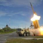 The_first_of_two_Terminal_High_Altitude_Area_Defense_(THAAD)_interceptors_is_launched_during_a_successful_intercept_test_-_US_Army