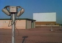 Old drive in movie
