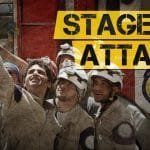 Staged attack