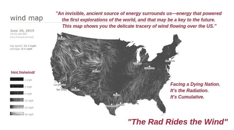 2019.22 WIND MAP - THE RADIATION RIDES THE WIND