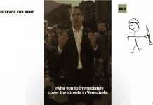 Venezuela: Fake Video, Camera Held Sideways to Reveal Military Backing of “2”