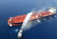 Iranian oil tanker hit by two blasts in Red Sea