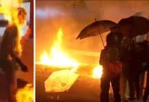 Hong Kong, US-CANVAS molotov’ pacifists strike again: campus and subway burning, man set on fire, lawmaker stabbed