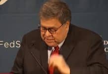 Calls for AG Barr Impeachment After “Off the Rails” Tirade at Neo-Nazi Lawyers Conference