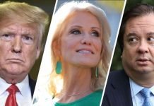 Trump says Kellyanne ‘must have done some bad things’ to George Conway