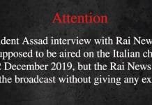 Censored-Suppressed: The Assad Interview with Italian TV that Breaks all the Rules