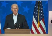Biden, as of today as close to a president we have, speaks (sanity and decency)