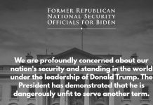 VT was right Day One: GOP security officials endorse Biden…say Trump working for America’s enemies
