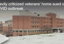 Heavily criticized veterans’ home sued over COVID outbreak