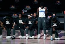 NBA player Jonathan Isaac delivers