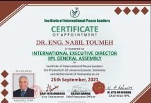 Dr. Nabil Toumeh Appointed Direction of IIPL General Assembly