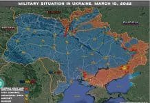 Russian Source: Map of Ukrainian Conflict March 10