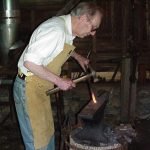 Chuck Wales, blacksmithing in his 90’s